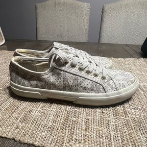 MICHAEL Michael Kors Beige Patterned Sneakers